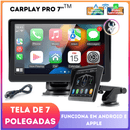 Tela Multimídia Universal CarPlay Pro 7'' + 🎁 Câmera de Ré com sensor