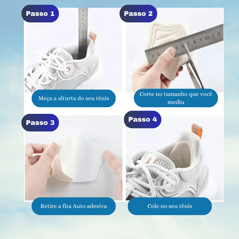 Protetor de Calcanhar Para Calçados - Macio e Confortável [Compre 1 Par leve 2]